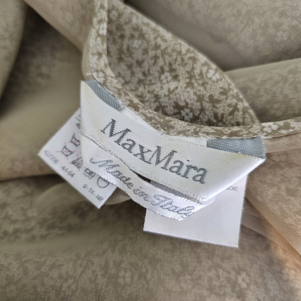 MaxMara Vintage Floral Silk Slip Dress - Picture 7 of 9